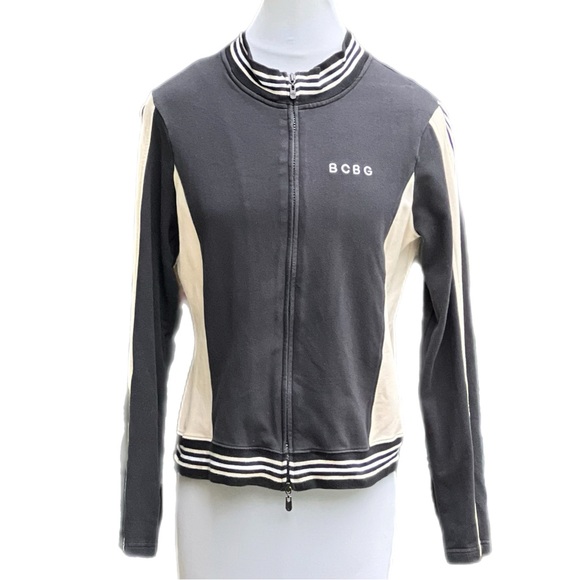 BCBG Jackets & Blazers - BDBC Jacket Black Cream/Off White Used Good Condition Small SM Stripes